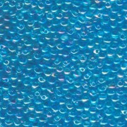 Miyuki Tropfen Perlen 2,8mm 0260 transparent rainbow light Blue 9gr.
